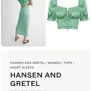Hansen & Gretel Blouse - Green XS